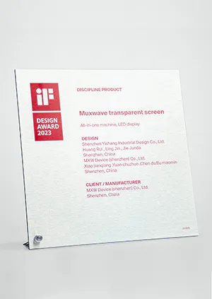 iF DESIGN AWARD 2023(Muxwave Transparent Screen)